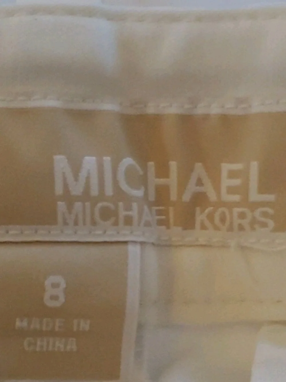 Michael Kors White Womens  Tailored Slim Trousers Size 8